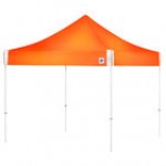 E-Z Up HV910RCBGR Hi-Viz Utility Instant Shelter 10' x 10' Bright Green Canopy with White Frame