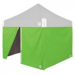 E-Z Up HV910RCBGR Hi-Viz Utility Instant Shelter 10' x 10' Bright Green Canopy with White Frame