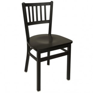 BFM Seating Troy Sand Black Metal Side Chair BFM Seating Troy Sand Black Metal Side Chair