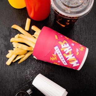 Solo GF24-00645 Eco-Forward Munchie Cup 2.4 oz. Grease-Resistant Paper Container - 1,000/Case Solo GF24-00645 Eco-Forward Munchie Cup 2.4 oz. Grease-Resistant Paper Container - 1,000/Case