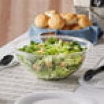 Visions 160 oz. Clear PET Plastic Round Catering / Serving Bowl - 25/Case Visions 160 oz. Clear PET Plastic Round Catering / Serving Bowl - 25/Case