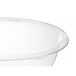 Visions 160 oz. Clear PET Plastic Round Catering / Serving Bowl - 25/Case Visions 160 oz. Clear PET Plastic Round Catering / Serving Bowl - 25/Case
