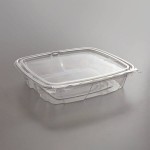 Dart ClearPac SafeSeal 35 oz. Tamper-Resistant, Tamper-Evident Hinged Container with Flat Lid - 200/Case Dart ClearPac SafeSeal 35 oz. Tamper-Resistant, Tamper-Evident Hinged Container with Flat Lid - 200/Case