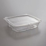 Dart ClearPac SafeSeal 35 oz. Tamper-Resistant, Tamper-Evident Hinged Container with Flat Lid - 200/Case Dart ClearPac SafeSeal 35 oz. Tamper-Resistant, Tamper-Evident Hinged Container with Flat Lid - 200/Case