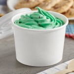 Choice 12 oz. White Double Poly-Coated Paper Food Cup with Vented Plastic Lid - 25/Pack Choice 12 oz. White Double Poly-Coated Paper Food Cup with Vented Plastic Lid - 25/Pack