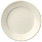 Libbey Porcelana Cream 18 oz. Cream White Rolled Edge Porcelain Nappie Bowl - Sample