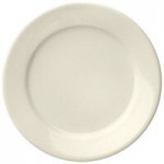 Libbey Porcelana Cream 18 oz. Cream White Rolled Edge Porcelain Nappie Bowl - Sample