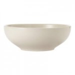 Libbey Porcelana Cream 18 oz. Cream White Rolled Edge Porcelain Nappie Bowl - Sample