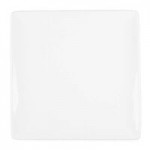 Libbey Slate 8 oz. Ultra Bright White Square Porcelain Bouillon Bowl - Sample