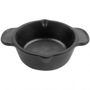 GET 8 oz. Black Faux Cast Iron Melamine Ramekin - 48/Case GET 8 oz. Black Faux Cast Iron Melamine Ramekin - 48/Case