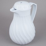 Vollrath 52132 SwirlServe Tilt & Pour 20 oz. White Beverage Server Vollrath 52132 SwirlServe Tilt & Pour 20 oz. White Beverage Server