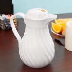 Vollrath 52132 SwirlServe Tilt & Pour 20 oz. White Beverage Server Vollrath 52132 SwirlServe Tilt & Pour 20 oz. White Beverage Server