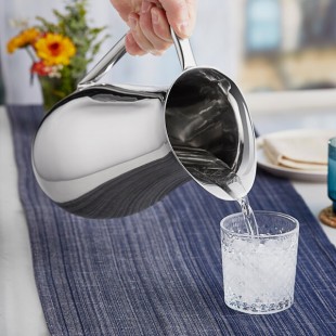 Vollrath 46550 64 oz. Double Wall Stainless Steel Water Pitcher Vollrath 46550 64 oz. Double Wall Stainless Steel Water Pitcher