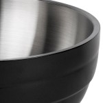 Vollrath 4659160 Double Wall Round Beehive 3.4 Qt. Serving Bowl - Black Black Vollrath 4659160 Double Wall Round Beehive 3.4 Qt. Serving Bowl - Black Black