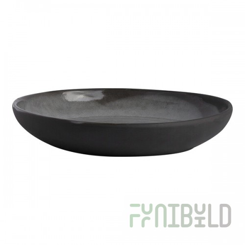 Off Grid Studio Gembrook from Steelite International 1.25 Qt. Round Gray Stoneware Bowl - 24/Case