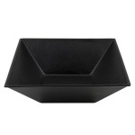 G.E.T. Enterprises BSD16BB Bugambilia 13.5 Qt. Classic Textured Finish Black Resin-Coated Aluminum XL Deep Square Bowl G.E.T. Enterprises BSD16BB Bugambilia 13.5 Qt. Classic Textured Finish Black Resin-Coated Aluminum XL Deep Square Bowl