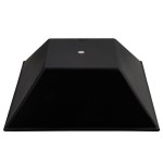G.E.T. Enterprises BSD16BB Bugambilia 13.5 Qt. Classic Textured Finish Black Resin-Coated Aluminum XL Deep Square Bowl G.E.T. Enterprises BSD16BB Bugambilia 13.5 Qt. Classic Textured Finish Black Resin-Coated Aluminum XL Deep Square Bowl