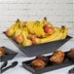 G.E.T. Enterprises BSD16BB Bugambilia 13.5 Qt. Classic Textured Finish Black Resin-Coated Aluminum XL Deep Square Bowl G.E.T. Enterprises BSD16BB Bugambilia 13.5 Qt. Classic Textured Finish Black Resin-Coated Aluminum XL Deep Square Bowl