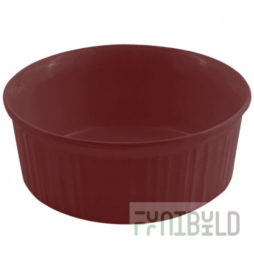 Bon Chef 5053 1.5 Qt. Terra Cotta Sandstone Finish Cast Aluminum Casserole Dish