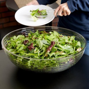 Cambro RSB18CW135 20.2 Qt. Clear Camwear® Round Ribbed Bowl Cambro RSB18CW135 20.2 Qt. Clear Camwear® Round Ribbed Bowl