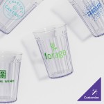 GET 8810-1-CL Spektrum 10 oz. Clear Customizable SAN Plastic Tumbler - 72/Case