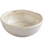 Elite Global Solutions D3141R Van Gogh Black 3 oz. Round Melamine Bowl - 6/Case