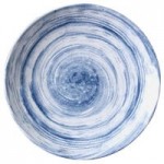 Elite Global Solutions D3141R Van Gogh Black 3 oz. Round Melamine Bowl - 6/Case