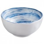 Elite Global Solutions D3141R Van Gogh Black 3 oz. Round Melamine Bowl - 6/Case