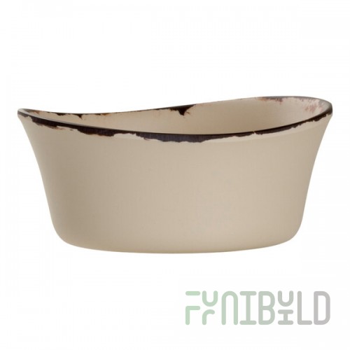 Delfin Marisol Rustic from Steelite International 16 oz. Sand Shell Melamine Grapefruit Bowl - 12/Case