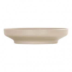 Cal-Mil Nova 42 oz. Taupe Round Coupe Melamine Bowl / Plate - 6/Case