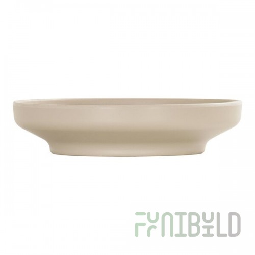 Cal-Mil Nova 42 oz. Taupe Round Coupe Melamine Bowl / Plate - 6/Case