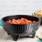 GET MOJ-804-BK Viva Mexico Melamine 2 Qt. Molcajete Bowl - 12/Pack