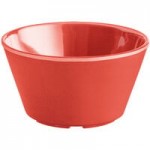 Acopa Foundations 8 oz. Orange Wide Rim Melamine Salad Bowl - 12/Pack