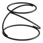 Acopa Square Black Metal 3-Piece Display Stand Set