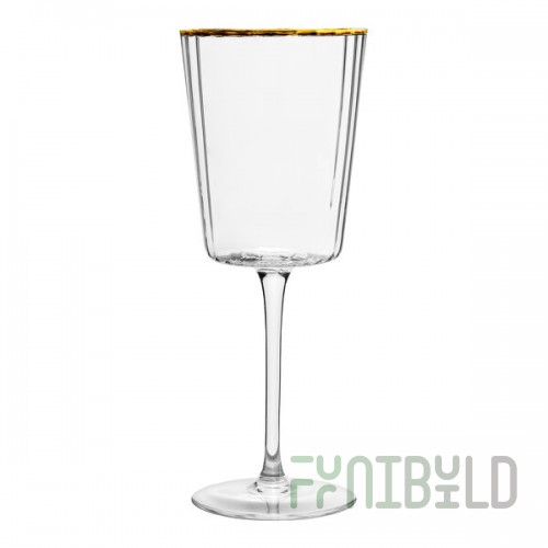 10 Strawberry Street Grace 14 oz. Gold Rimmed Red Wine Glass - 24/Case