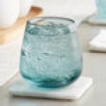 Acopa Pangea 13 oz. Blue Stemless Wine Glass - 12/Case