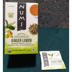 Numi Organic Decaf Ginger Lemon Tea Bags - 96/Case
