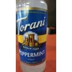 Torani Sugar-Free Peppermint Flavoring Syrup 750 mL Glass Bottle