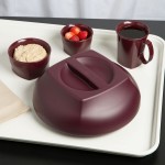 Cambro MDSHB9487 Harbor Collection Cranberry 9 oz. Insulated Plastic Bowl - 48/Case Cambro MDSHB9487 Harbor Collection Cranberry 9 oz. Insulated Plastic Bowl - 48/Case