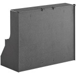 ServSense Black 10-Section Countertop Gravity-Fed Condiment Organizer - 18 1/2