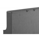 ServSense Black 10-Section Countertop Gravity-Fed Condiment Organizer - 18 1/2