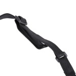 Chef Revival Black Poly-Cotton Customizable Tuxedo Apron with 2 Pockets - 32