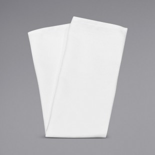 Snap Drape 54432222NH010 White Milan Birdseye Banded Cloth Napkin, 22