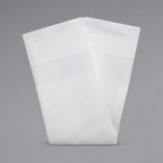 Snap Drape 54432222NH010 White Milan Birdseye Banded Cloth Napkin, 22