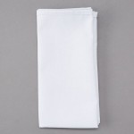 Intedge White 50/50 Polycotton Blend Cloth Napkins, 18 Intedge White 50/50 Polycotton Blend Cloth Napkins, 18