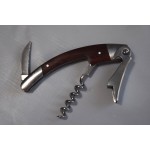 Franmara Curved Stainless Steel Waiter's Corkscrew with Burgundy Wood Inset Handle 3196 Franmara Curved Stainless Steel Waiter's Corkscrew with Burgundy Wood Inset Handle 3196