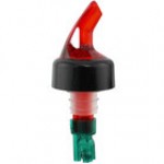 Franmara Bar-Pro 0.75 oz. Red Spout / Green Tail Measured Liquor Pourer with Collar 8753 BU - 12/Pack Franmara Bar-Pro 0.75 oz. Red Spout / Green Tail Measured Liquor Pourer with Collar 8753 BU - 12/Pack
