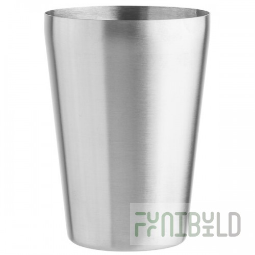 TableCraft 10470 18 oz. Brushed Stainless Steel Cocktail Shaker Tin