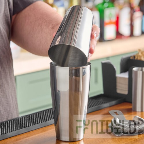 Barfly® Superfly 28 oz. & 18 oz. Heavy-Duty Stainless Steel 2-Piece Cocktail Shaker M37161