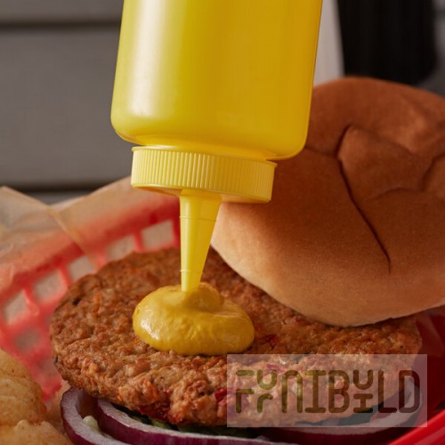 Vollrath 2808-08 Traex® 8 oz. Yellow Single Tip Standard Squeeze Bottle